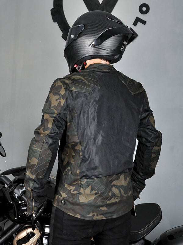 Men's Mesh Breathable Motorcycle Riding Jacket