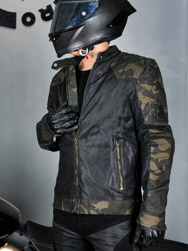 Men's Mesh Breathable Motorcycle Riding Jacket