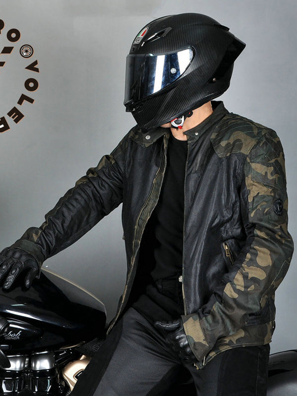 Men's Mesh Breathable Motorcycle Riding Jacket