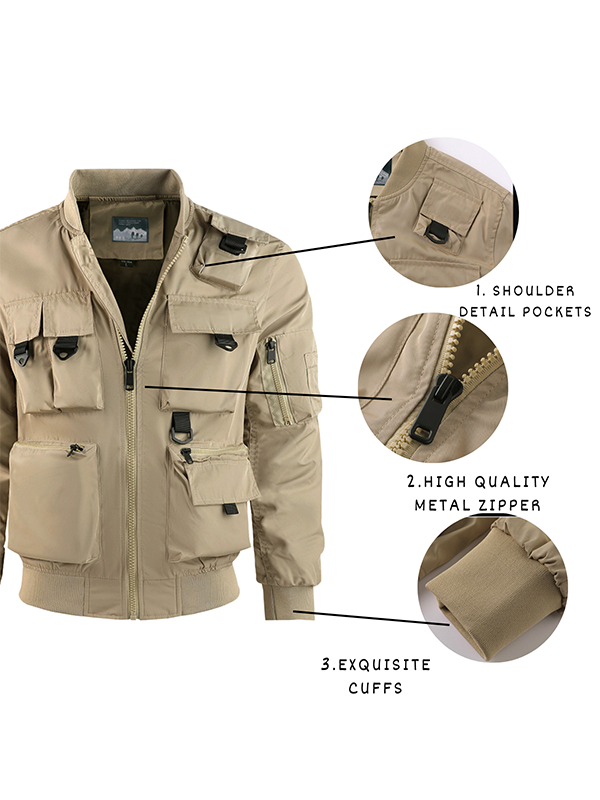 Men's Multi-Pocket Utility Jacket