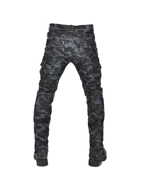 Men's Camouflage Motorcycle Riding Pants with CE Knee and Hip Armor