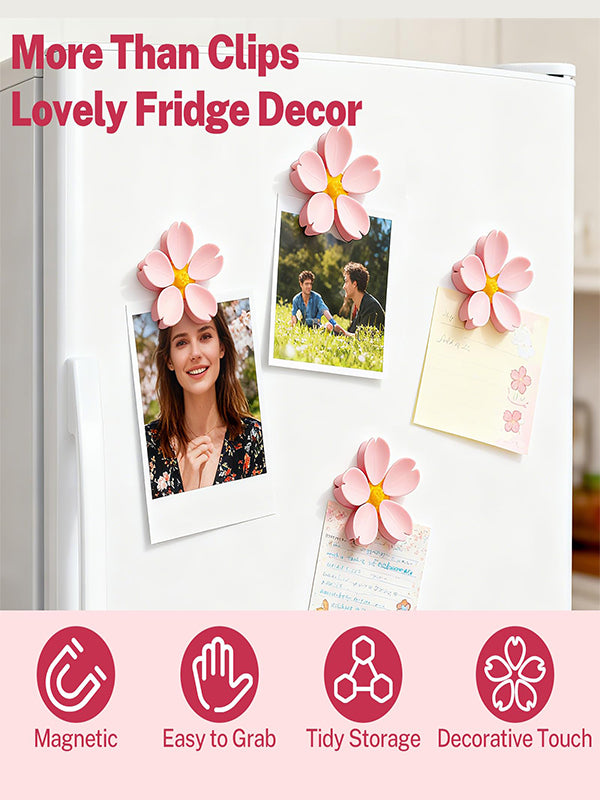 Blossom magnetic sealing clip refrigerator magnet