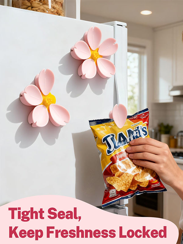 Blossom magnetic sealing clip refrigerator magnet