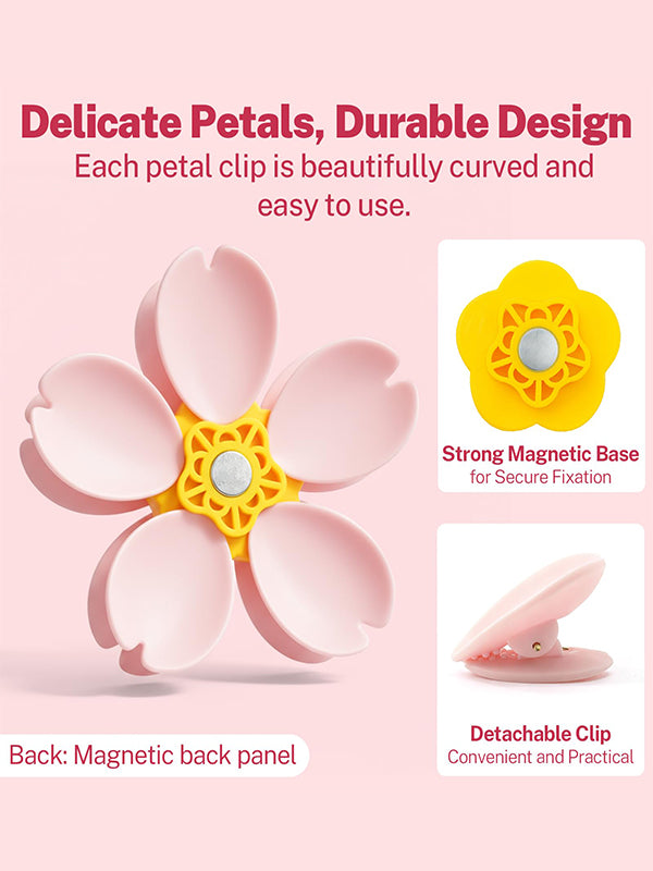 Blossom magnetic sealing clip refrigerator magnet