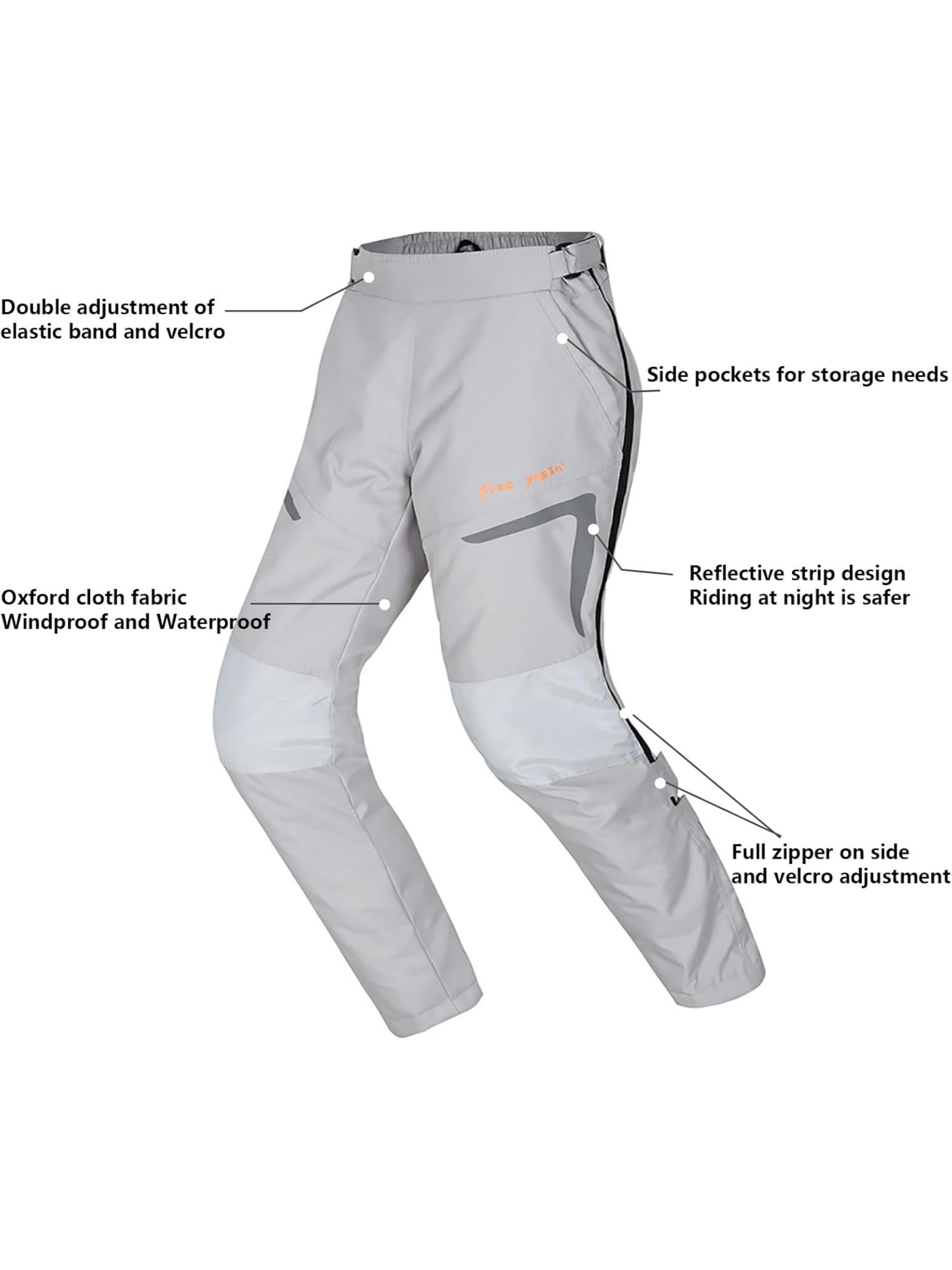 Men's Thermal Windproof Riding Pants- CE Armor & Reflective