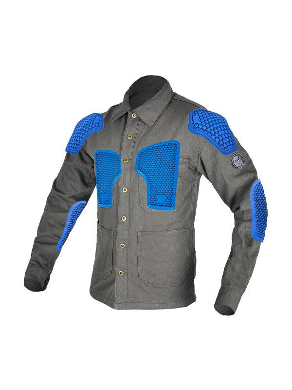 Men's Retro Windproof and Anti-fall Cycling Long Sleeve Shirt