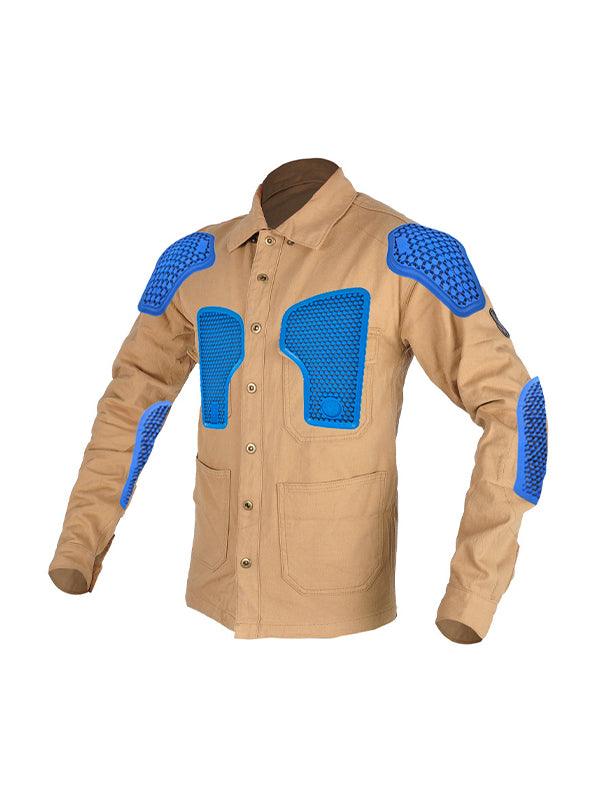 Men's Retro Windproof and Anti-fall Cycling Long Sleeve Shirt