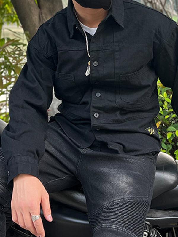 Men's Retro Casual Anti Fall Cycling Long Sleeve Shirt