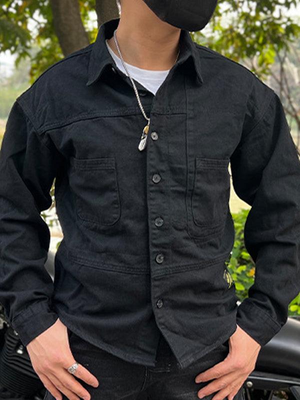 Men's Retro Casual Anti Fall Cycling Long Sleeve Shirt