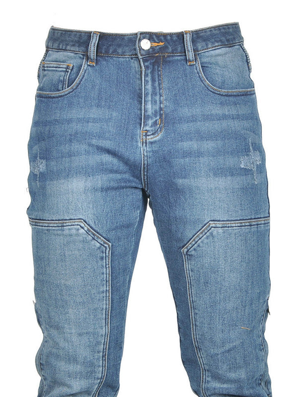 Men's Comfort Armor Denim Riding Pants - Flexible Silicone Protectors