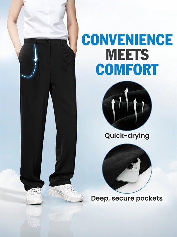 Comfort Ice Silk Flexible Casual Pants
