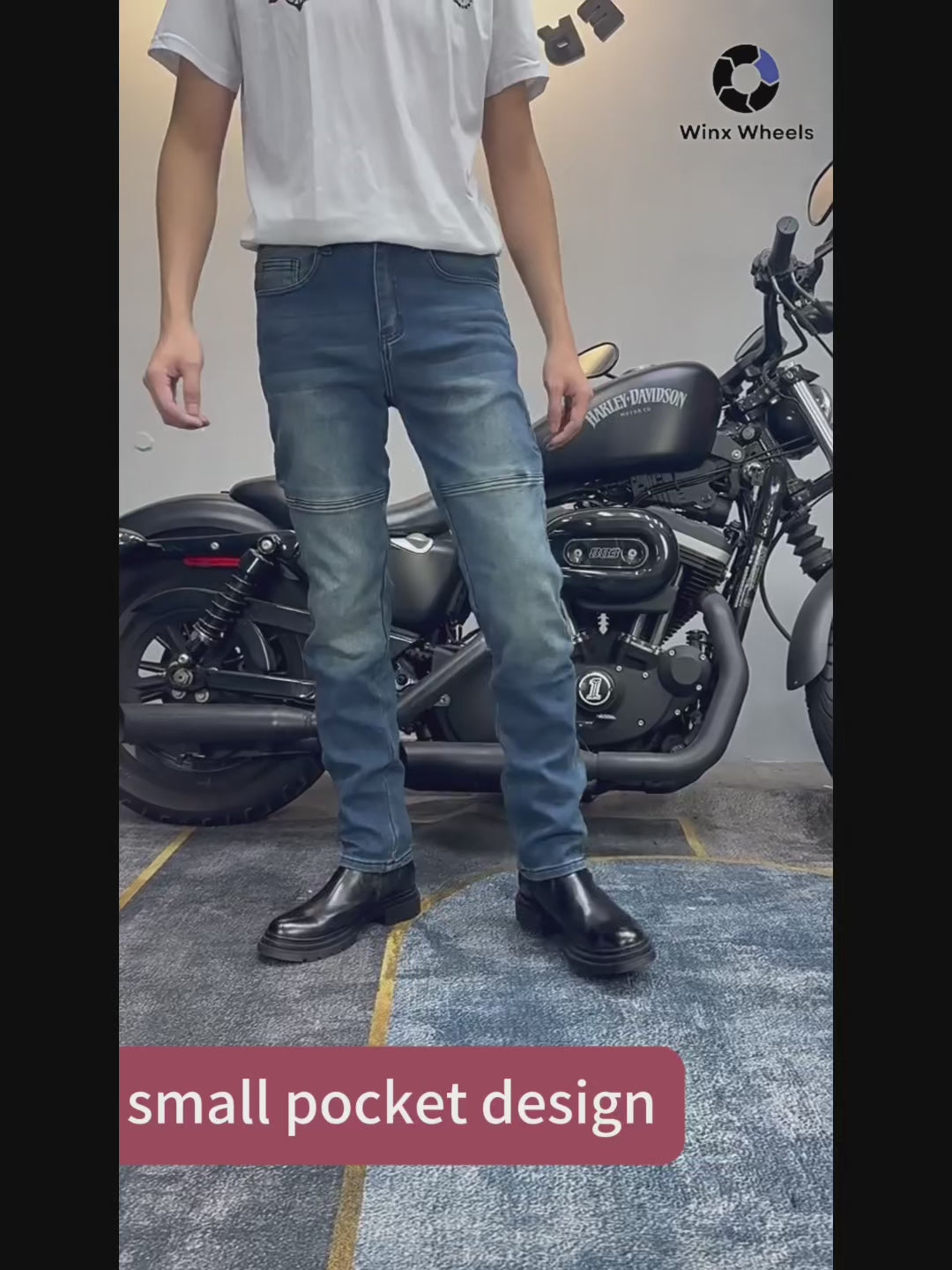 Men's Kevlar-Reinforced Motorcycle Riding Pants | CE Armor, Adjustable Four-Season Protective Gear