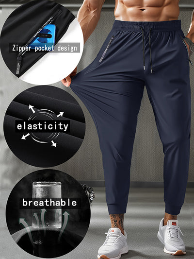 Men's Quick-Dry Pants with Zipper Pockets