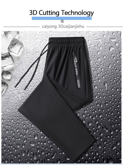 Men's Quick-Dry Pants with Zipper Pockets