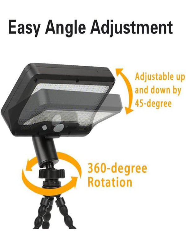 Outdoor Solar Sensor Light with Flexible Octopus Tripod