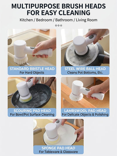 5 IN 1 Electric Magic Cleaning Brush