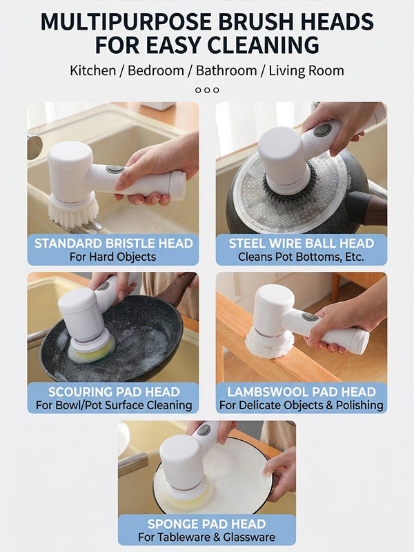 5 IN 1 Electric Magic Cleaning Brush