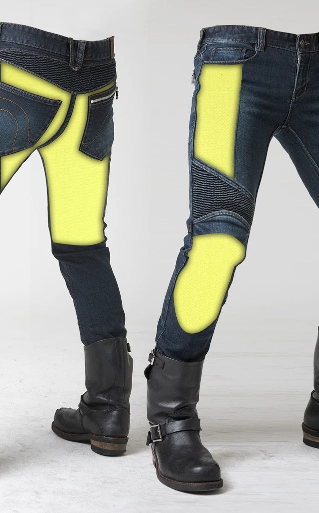 Abrasion-Resistant Motorcycle Skinny jeans