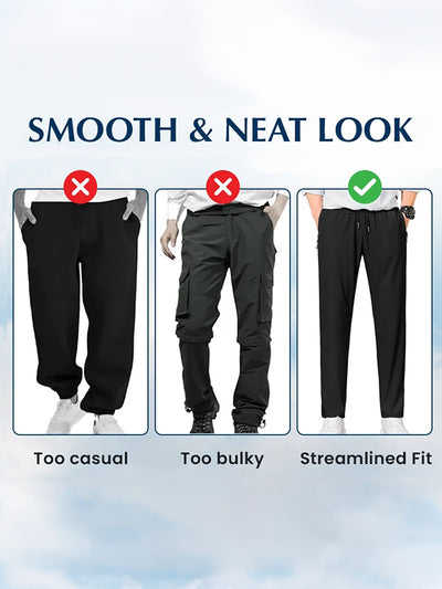 Men's Quick-Dry Pants with Zipper Pockets