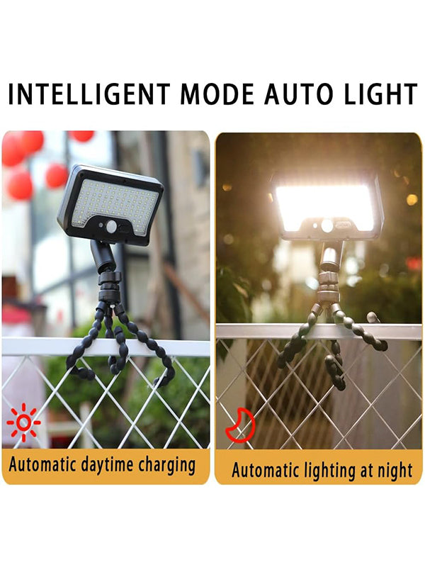 Outdoor Solar Sensor Light with Flexible Octopus Tripod