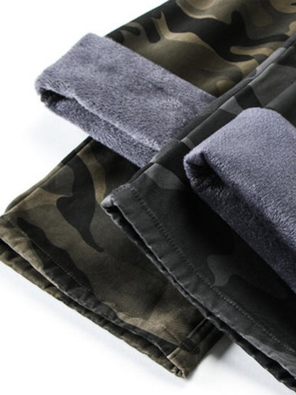 Men's Thermal Camo Cargo Pants