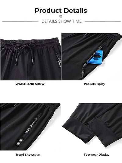 Men's Quick-Dry Pants with Zipper Pockets
