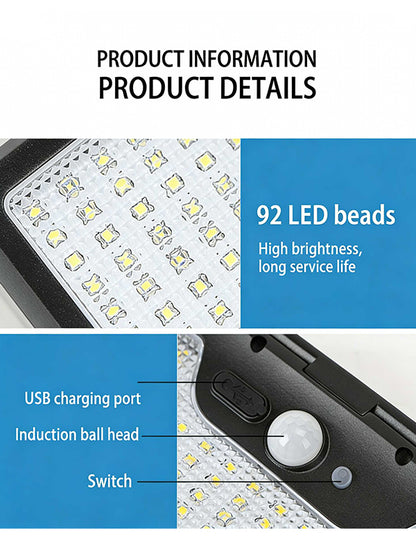 Outdoor Solar Sensor Light with Flexible Octopus Tripod