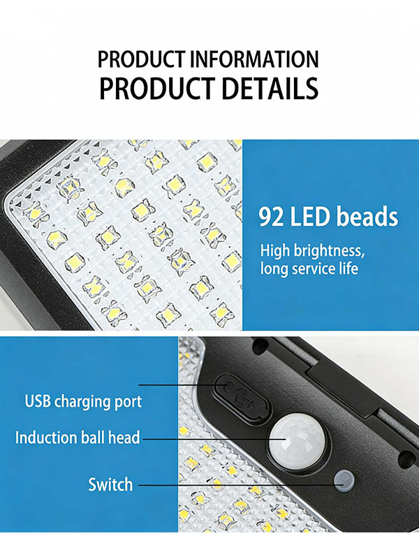 Outdoor Solar Sensor Light with Flexible Octopus Tripod