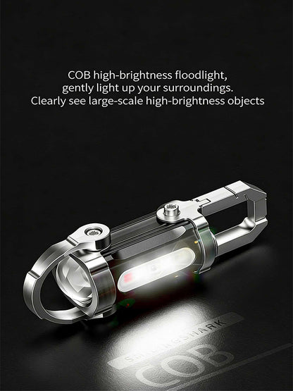 Portable multi-functional keychain light