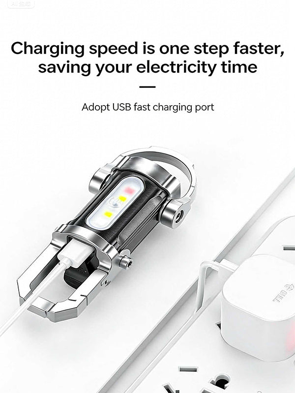 Portable multi-functional keychain light