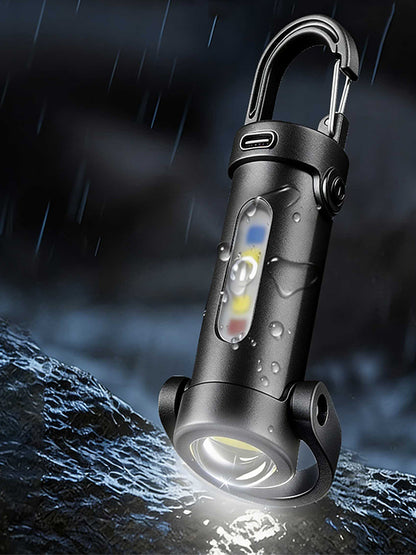 Portable multi-functional keychain light