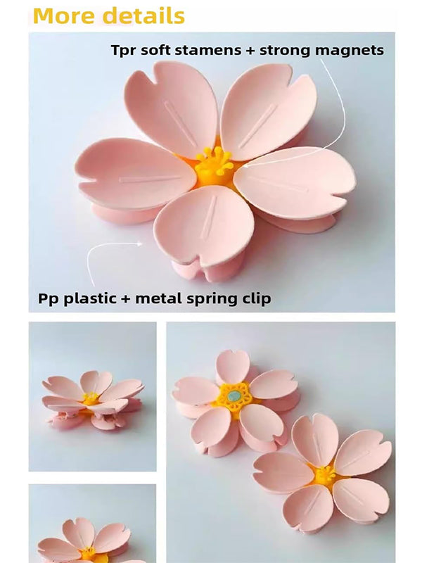 Blossom magnetic sealing clip refrigerator magnet