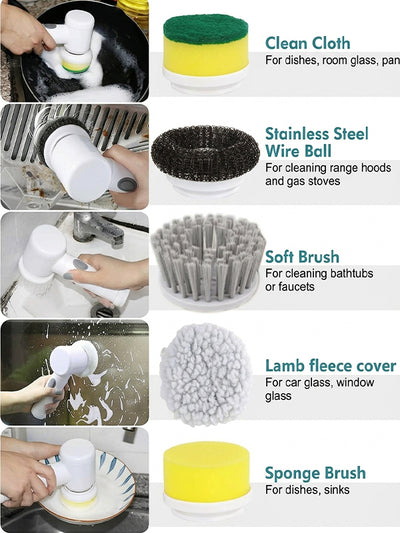 5 IN 1 Electric Magic Cleaning Brush