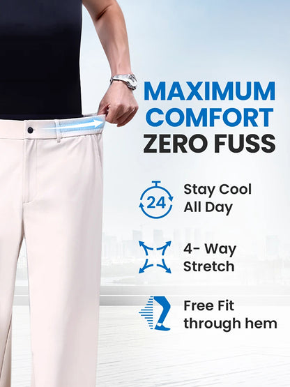 Comfort Ice Silk Flexible Casual Pants