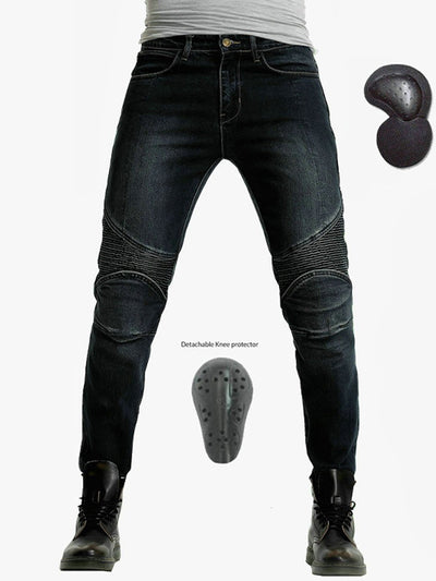 Abrasion-Resistant Motorcycle Skinny jeans