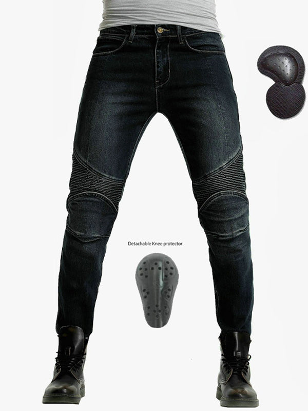 Abrasion-Resistant Motorcycle Skinny jeans