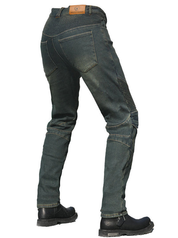 Men's Thermal Lined Motorcycle Riding Jeans