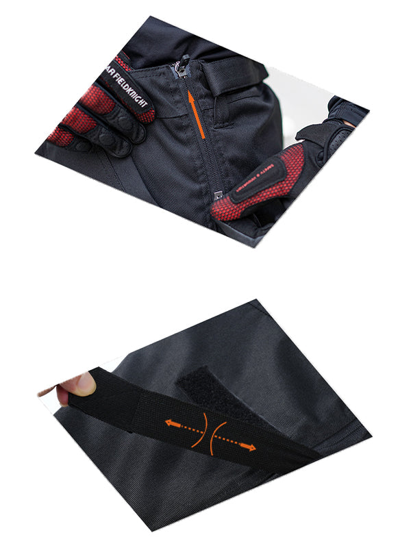 Warm And Quick-Release Motorcycle Pants with CE Certified Knee Guards