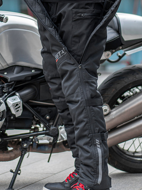Warm And Quick-Release Motorcycle Pants with CE Certified Knee Guards