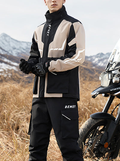Two-piece Cycling Raincoat Suit - Waterproof, Windproof & Reflective Design