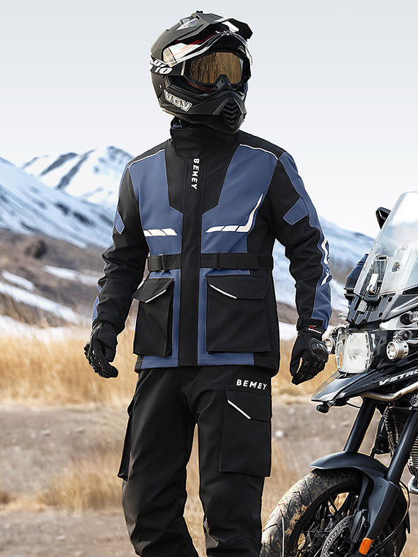 Two-piece Cycling Raincoat Suit - Waterproof, Windproof & Reflective Design