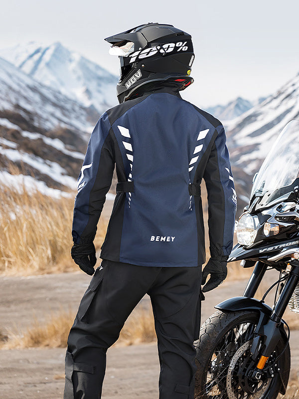 Two-piece Cycling Raincoat Suit - Waterproof, Windproof & Reflective Design