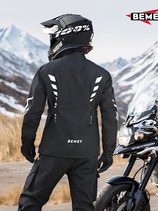 Two-piece Cycling Raincoat Suit - Waterproof, Windproof & Reflective Design