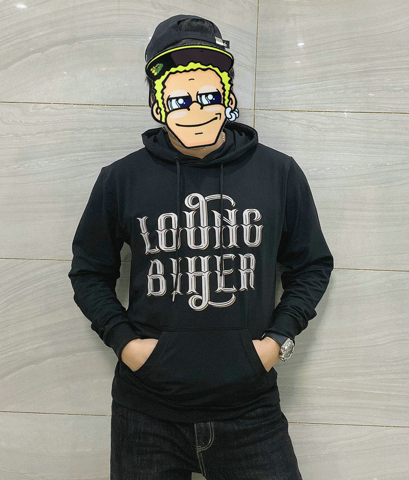Fleece-Lined Hooded Cycling Sweatshirt