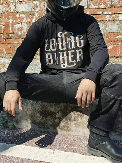 Fleece-Lined Hooded Cycling Sweatshirt