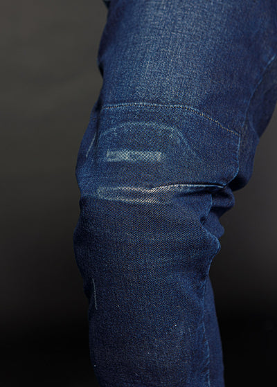 Men's Slim-Fit Armored Riding Jeans | Stretch Denim & Aramid Lining