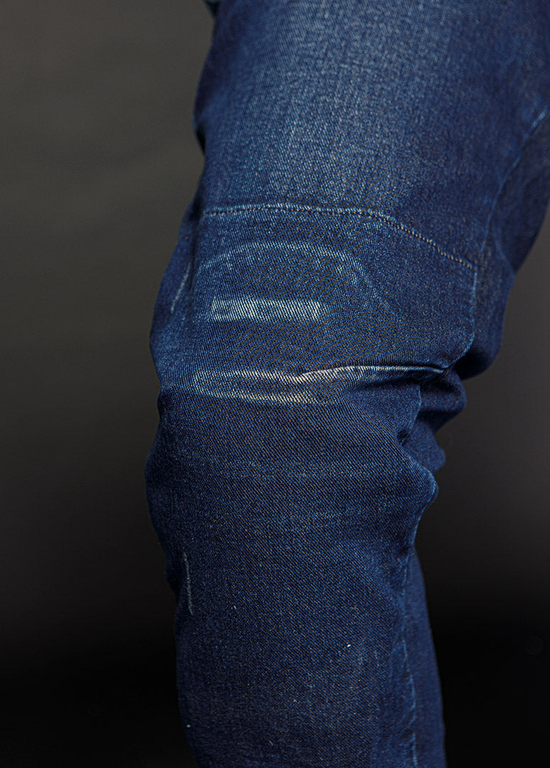 Men's Slim-Fit Armored Riding Jeans | Stretch Denim & Aramid Lining