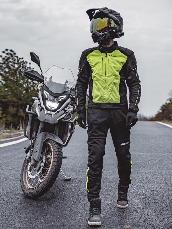 Men's Seasonal Motorcycle Pants - CE Armor & Adjustable Fit