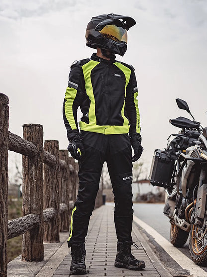 Men's Seasonal Motorcycle Pants - CE Armor & Adjustable Fit