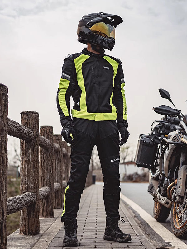 Men's Seasonal Motorcycle Pants - CE Armor & Adjustable Fit